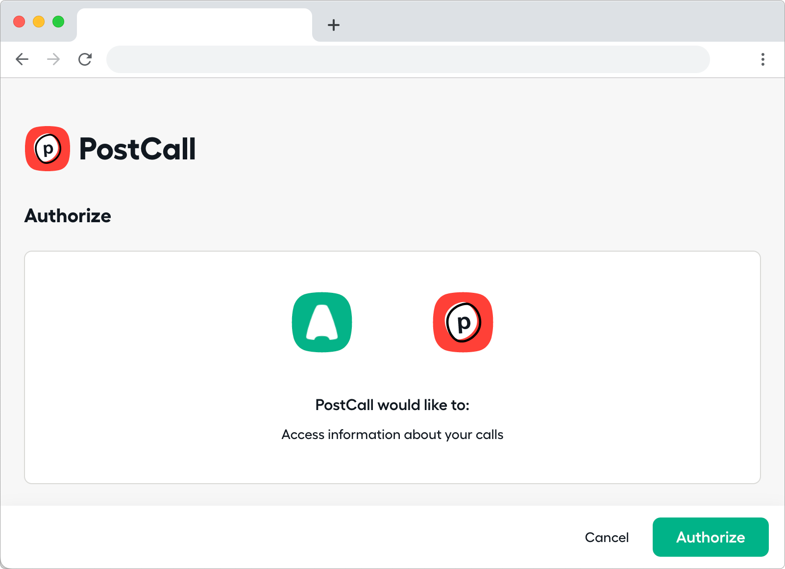 Image of Aircall OAuth process